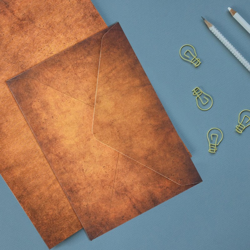 Vintage Stationery Paper and Envelopes Set - 24 Sheets Classic