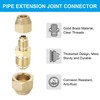 PATIKIL 1/4" to 3/8" Pipe Extension Joint Connector, 2pcs Free