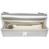 Valentino by Mario Valentino Womens VBS1R403G Divina Clutch Silver (ARGENTO)