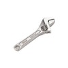 FLZOSPER 4-inch Adjustable Wrench, Forged, Heat Treated, Chrome-Plated