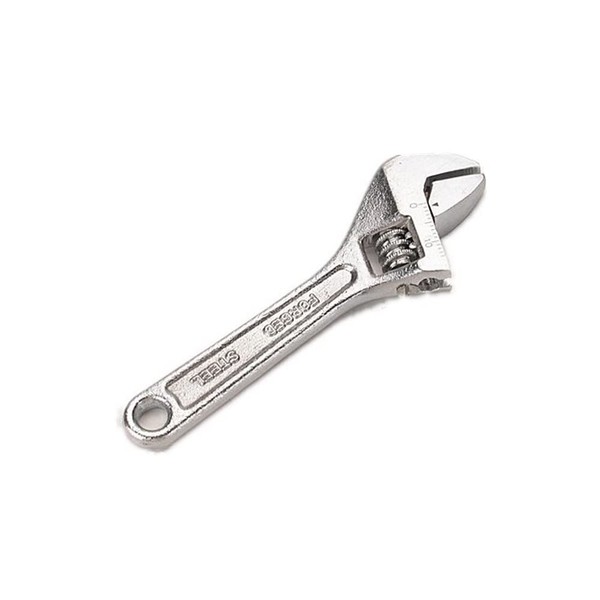 FLZOSPER 4-inch Adjustable Wrench, Forged, Heat Treated, Chrome-Plated