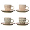 Bloomingville Cozy Set of 4 Ceramic Mugs, 4 Pieces (1
