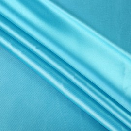 MDS Pack of 15 Yard Charmeuse Satin Fabric for Wedding Arch Drapery Panel Party Event Banquet Decoration Home Curtain Dress DIY Crafts Costumes Apparel Bridal Silky Sateen 44" Wide - Turquoise