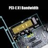 GLOTRENDS PA09-X1-HS M.2 NVMe to PCIe X1 Adapter with M.2