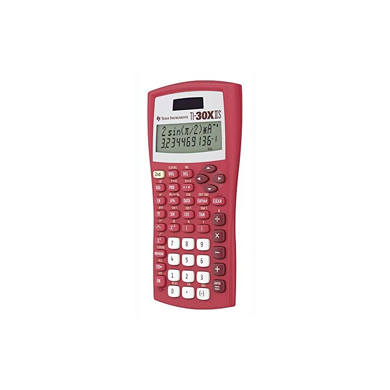 Texas Instruments TI-30XIIS Scientific Calculator, Red