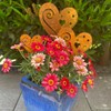 Generisch Heart Garden Stake, Flower Stake, Rust Stake, Patina Decoration,