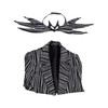 FEIWOBIRD Mens Jack Nightmare Costume Zebra Stripe Tailcoat Christmas Coat