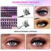 Cluster Lashes Kit -126Pcs Lash Clusters with fluffy Individual Eyelashes