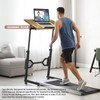 Enayplon Small Standing Desk with Wheels, Portable Treadmill Desk, Rolling