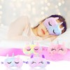 4 Pcs Kids Sleep Masks, Plush Eye Mask for Sleeping