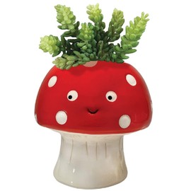 Streamline Imagined Ceramic Small Kawaii Mushroom Planter