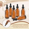 NOOEEISS 6 Pcs, 2oz Amber Glass Eye Dropper Bottle, Tincture