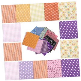 COHEALI 50pcs Cotton Fabric Squares for Quilting Crafting and Patchwork Assorted Patterns Soft and Safe Material for Sewing Projects Random Style
