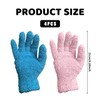 2 Pairs Microfibre Dusting Gloves,Pink,Ladies Thermal,Fluffy,Microfiber,for Furniture And Hard-to-Reach Corner