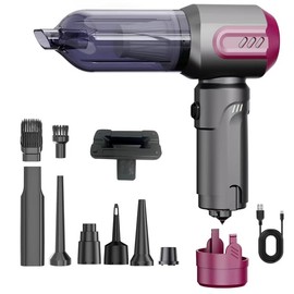 Car Vacuum Cleaner,Handheld Vacuum,Mini Vacuum Cordless,Cordless Vacuum Cleaner for Car (Gray-Violet)
