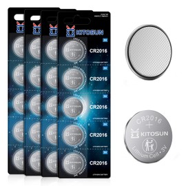 CR2016 Batteries 3V Lithium Cell - 3 Volt CR 2016 Coin Button Lithium Battery for Toyota Camry Rav4 Car Key Fob Remote Control LED Light Candles Garage Door Opener Monitor Bathroom Scale (20 Pcs)