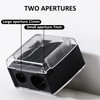 Pencil Sharpener, 2 Pieces, 1 Piece Storage Bag, 2 Holes