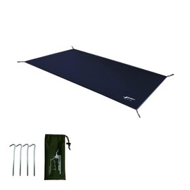 Eizer Camp Ground Sheet, Mountain Tent, 80.7 inches (205 cm), 35.4 inches (90 cm), 47.2 inches (120 cm), Lightweight, Waterproof, Alpine for 1 and 2 People, Undersheet, Ground Sheet for 2 People, 80.7 x 47.2 inches (205 x 120 cm), Black)