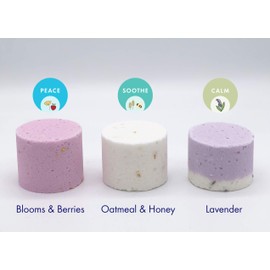 Refugee Bath Co. Variety Pack Bath Bombs 3.0 oz. Each Cocoa Butter Support Refugee Employment in USA(Variety 15 Pack: Serenity)