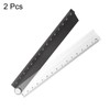 HARFINGTON 2pcs Folding Straight Ruler 30cm Metric Aluminum Alloy Protractor