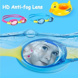 flintronic Swimming Goggles, 2 Pack UV Resist Kids Swim Goggles with Anti-Fog Waterproof Clear Lens, Quick Adjustable Strap, Swimming Goggles for Children Teens Boys Girls Age 6-14