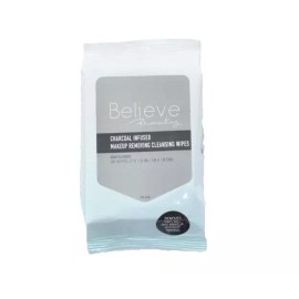 Believe Beauty 4-PK / BELIEVE Beauty CHARCOAL INFUSED MAKEUP REMOVING - 30-Cleansing Wipes Per