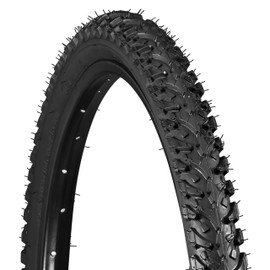 Schwinn Replacement Bike Tire, Mountain Bike, High Traction Tread, 26 x 1.95-Inch, Black with Carbon Steel Bead