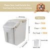 YXQ 25LB Large Flour Storage Container Bin,4 Pack Airtight Plastic