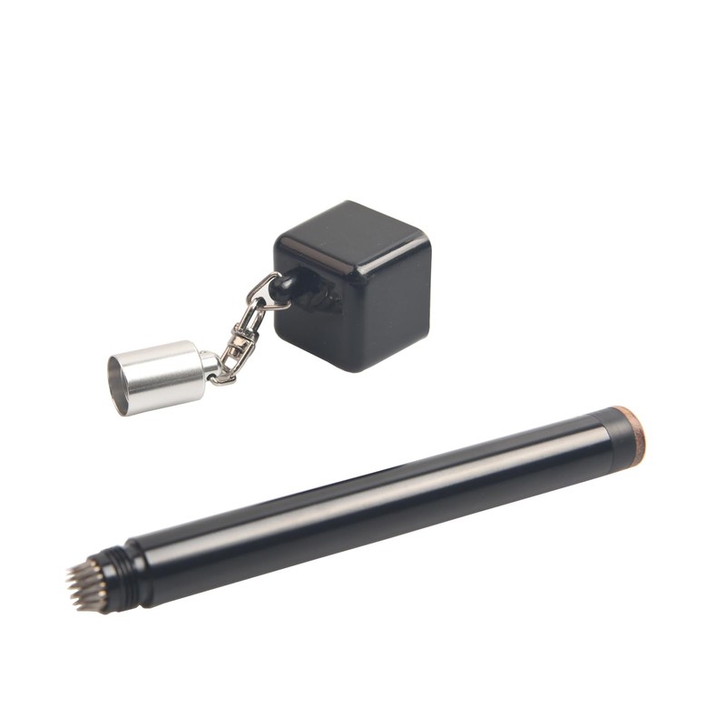 LAKE OF FIRE Square Pool Cue Chalk Holder – 2-in-1