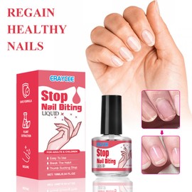 No Bite Nail Polish - Safe And Effective Nail Biting Prevention - Anti Nail Biting Polish - Nail Care Stop Putting Fingers In Your Mouth - Bitter Taste Thumb Sucking Deterrent