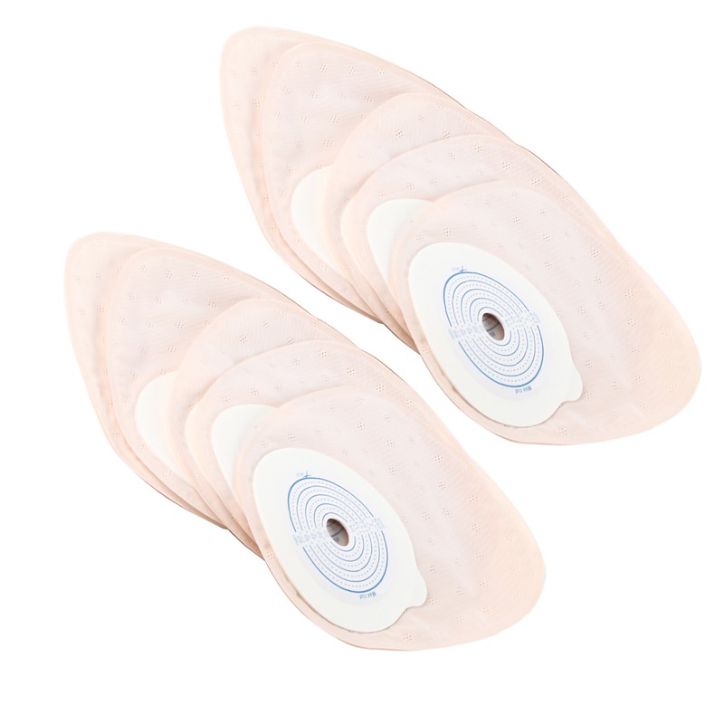 10pcs pack One piece System Ostomy Bag Medicals Drainable Pouch