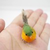 Casoter Handmade Simulated Robin Bird for Home Furnishings, Small Bird