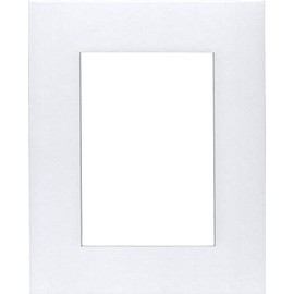Pack of (2) 18x24 Acid Free White Core Picture Mats Cut for 13x19 Pictures in White