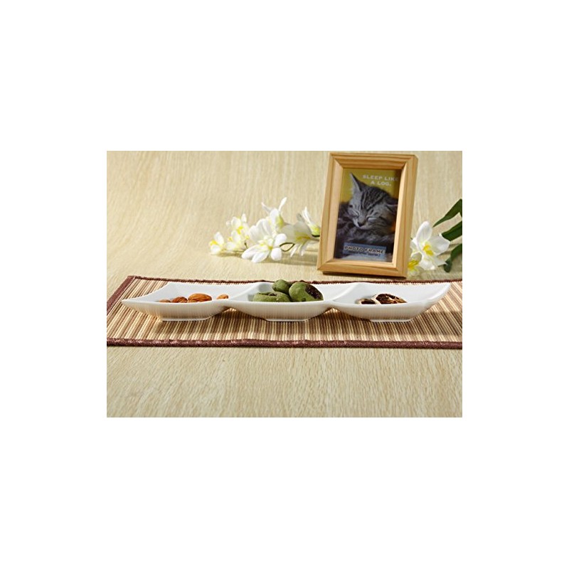 Nishida 110254 Triple Appetizer Plate, Transforming Plate, French Plate