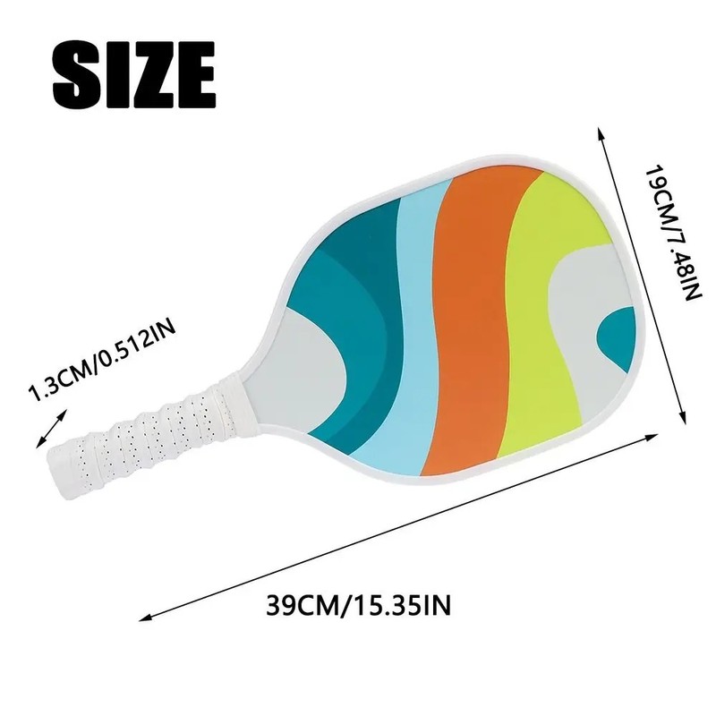 Toolzia Wooden Pickleball Paddle Non-Slip Grip Lightweight Racket for Beginners