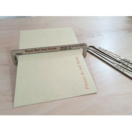 Royal Mail Postage Size Guide - Large & Small Letter Templates - Wooden Pricing Guide Height - PPI