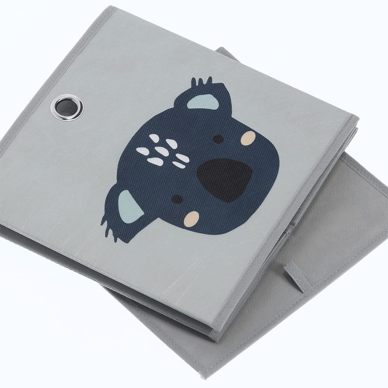 Zeller Koala 14425 Storage Box Non-Woven Grey Approx. 28 x