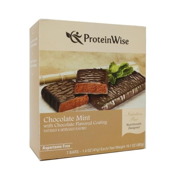 ProteinWise - Chocolate Mint Protein Snack Bar - 7/Box