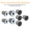 WMPHE Front Upper & Lower Control Arm Bushing Kit Compatible
