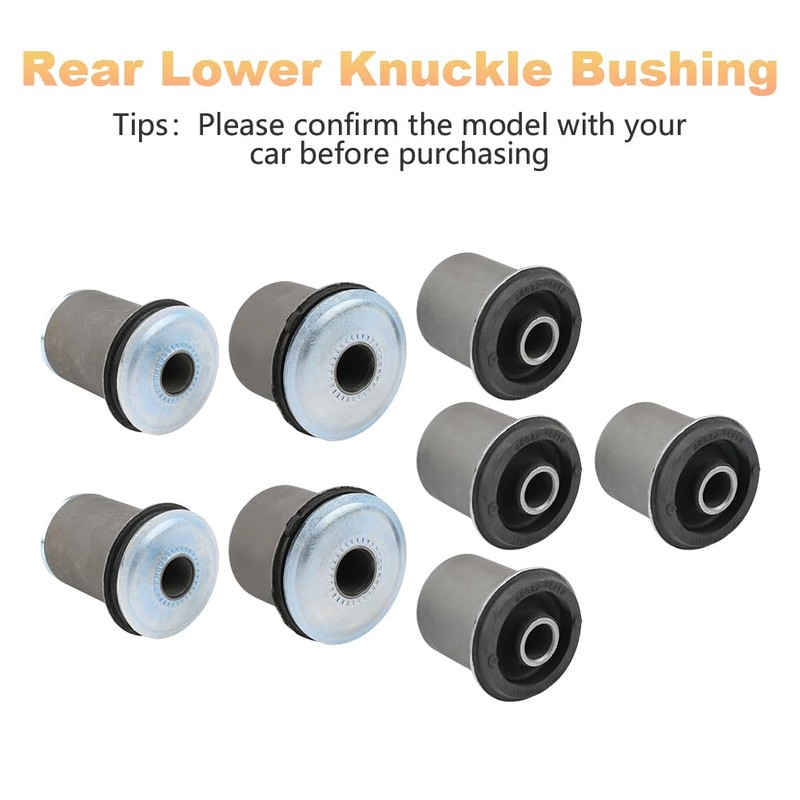 WMPHE Front Upper & Lower Control Arm Bushing Kit Compatible