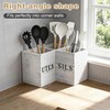 DTXIAQIAO Extra Large Kitchen Utensil Holder for Countertop, Three Compartment