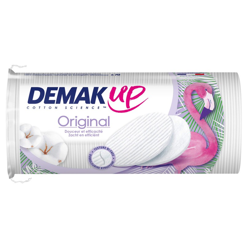 Demak'Up Original Cotton Pads for Make-Up - Oval - 70