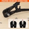 Sanuke Wire Rope Crimper Tool Kit, Swagging Tool for Copper