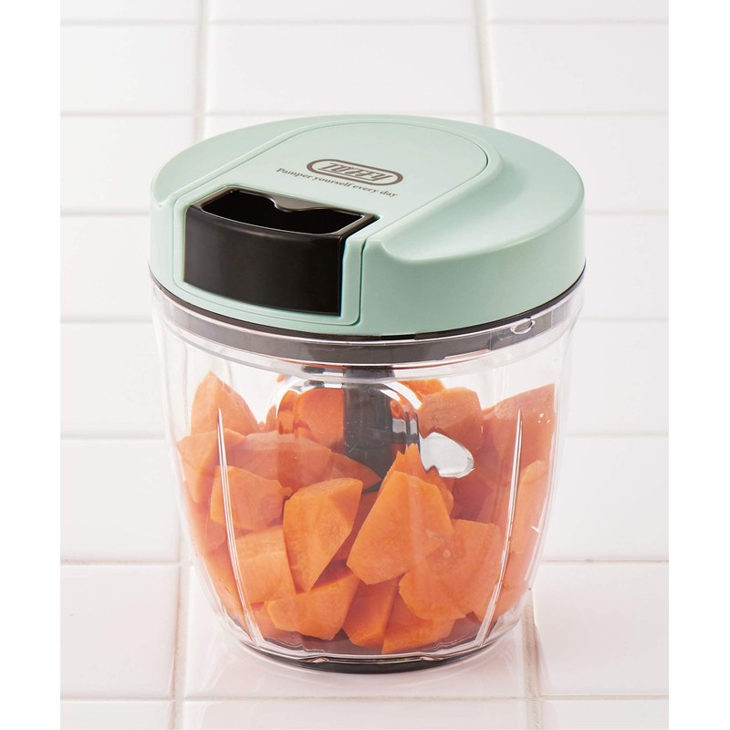 Toffy K-HC7-PA Multi-Handy Chopper (Pale Aqua) No Power Supply Required,