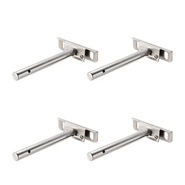 Sourcingmap Invisible Floating Shelf Brackets, 76mmx130mm, Adjustable Hidden Blind Supports for Concealed Shelves, Pack of 4