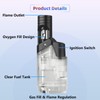 Torch Lighter, 2 Pack Mini Butane Refillable Jet Flame Torch