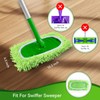 4 Pack Reusable Microfiber Mop Pads Compatible with Swiffer Sweeper,