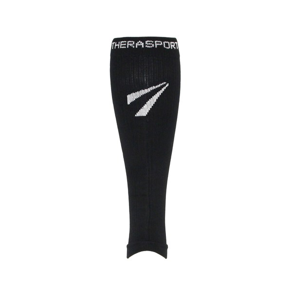 TheraSport 20-30mmHg Moderate Compression Athletic Performance Leg Sleeves (Black, Medium)