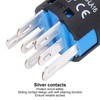 25Pcs Squares Push Button Switch ABS Brass Self Locking with