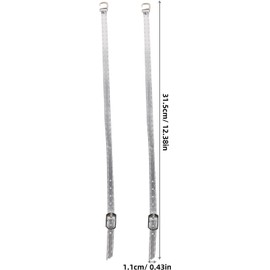 Tofficu 3 Pares de Tiras para Tacones Altos de Mujer en Material Sintético Ajustables y Antideslizantes para Sandalias y Zapatos de Vestir
